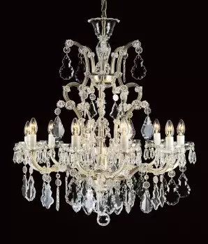 image of Misto Crystal 11 Arm Chandelier