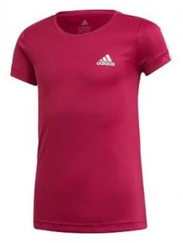 Image of Adidas Girls Training T-Shirt - Purple