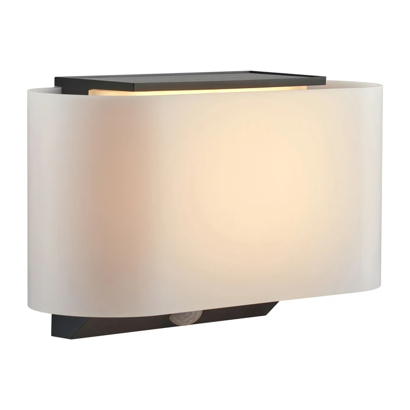 Image of Nordlux Modern Outdoor Wall Light White Plastic Sensor SolarLed - Battery, IP44 White Unisex