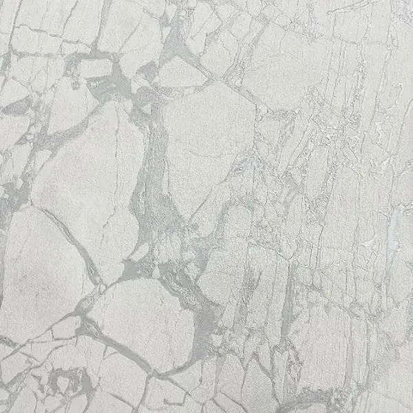 Image of RASCH Rasch - Vasari Enzo Silver Marble Wallpaper Metallic Heavyweight Textured Vinyl WL-538144