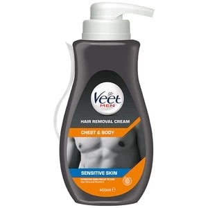 image of Veet Mens Hair Removal Cream Pump 400ml