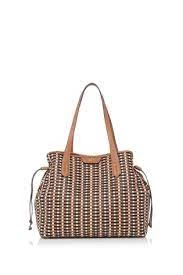 Dune 'Daitlynn' Large Woven Shopper - tan