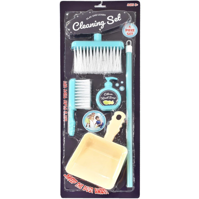 Image of Kandy Toys 4 Piece Play Pretend Cleaning Set Multi
