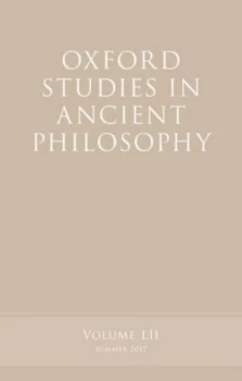 Image of Oxford Studies in Ancient Philosophy. Volume 52 by Victor Caston Book