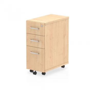 Image of Trexus Tall Narrow Mobile Pedestal 300x550x695mm Maple Ref I001658