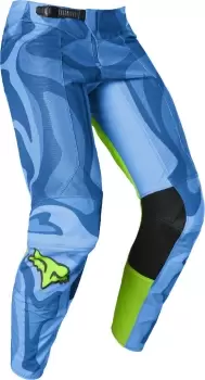 Image of FOX Airline Exo Motocross Pants, blue-yellow, Size 28, blue-yellow, Size 28