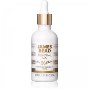 image of James Read Gradual Tan H2O Tan Drops Self-Tanning Drops for Body Shade Light/Medium 45ml