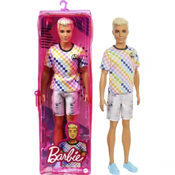 image of Barbie Ken Doll Fashionistas # 174 Ken Blonde Malibu Shirt