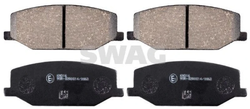 Image of Brake pad set SWAG 84 91 6655
