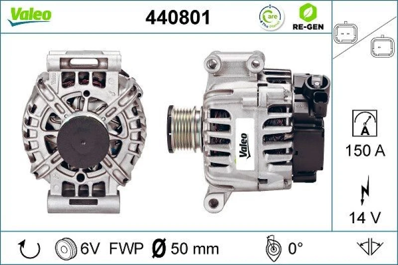 Image of Alternator VALEO 440801