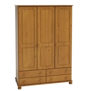 Steens Richmond 3 Door 4 Drawer Wardrobe - Pine