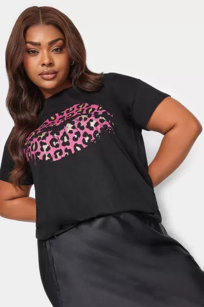 Image of Yours Yours Short Sleeve Print Tee Pink Lips
