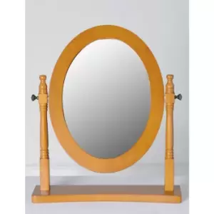 image of Contessa Pine Dressing Table Mirror - Seconique