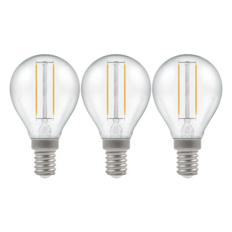 Image of Crompton Lamps LED Golfball 2.2W E14 Filament Warm White Clear (25W Eqv)