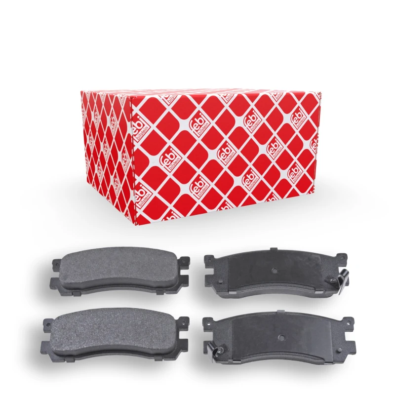 Image of FEBI BILSTEIN 170860 Brake pad set Rear Axle, with acoustic wear warning Brake Pad Set,disc brake (402)