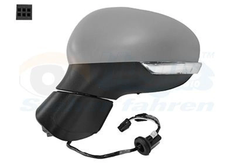Image of VAN WEZEL Wing mirror VAN WEZEL 1704807