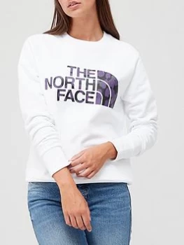 Image of The North Face Standard Crew Sweat Top - White/Print, White/Print Size XS Women