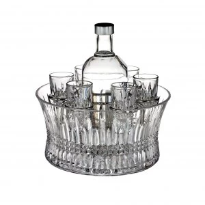 Waterford Lismore Diamond Vodka Set in Chill Bowl