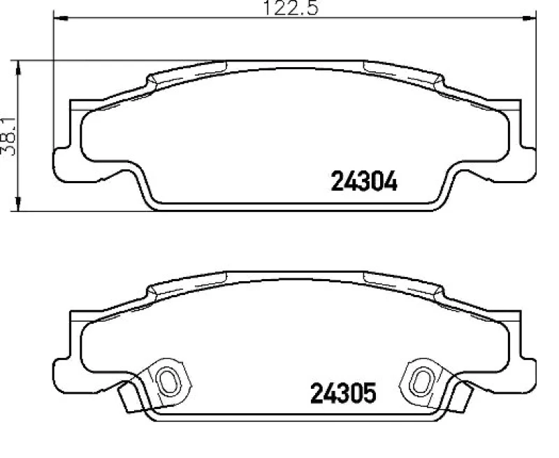 Image of BREMBO Brake pad set BREMBO P 09 007