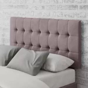 Image of Sinatra Plush Velvet Headboard Blush (Pink)