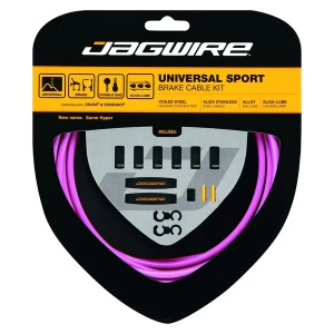 image of Jagwire Universal Sport Brake Cable Kit Pink