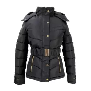 image of Coldstream Womens/Ladies Cornhill Quilted Coat (L) (Black)