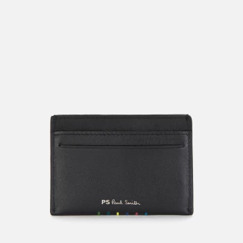 Paul Smith Mens Stripe Card Case - Black