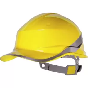 Image of Venitex Hi-Vis Baseball PPE Safety Helmet (Pack of 2) (One Size) (Yellow)