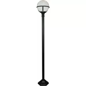 Image of Loops - Outdoor IP44 1 Bulb Lamp Post Black LED E27 100W Bulb Traditional d01071