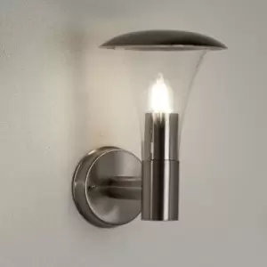 Image of Outdoor Stainless Steel Lantern Style Wall Light