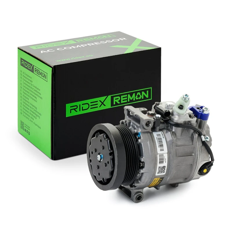 Image of RIDEX REMAN 447K0114R AC Compressor PAG 46, with seal ring, with gaskets/seals Compressor,air conditioning (447)