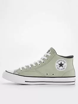 image of Converse Chuck Taylor All Star Malden Street Summer Tone Canvas Mid Top Plimsolls - Green, Size 11, Men