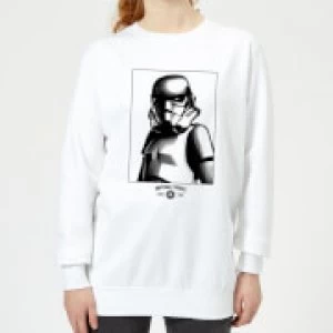 Image of Star Wars Imperial Troops Womens Sweatshirt - White - 3XL