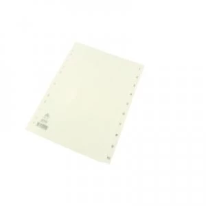 image of Nice Price A4 White 1-10 Polypropylene Index WX01353