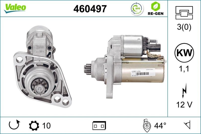 Image of Starter motor VALEO 460497