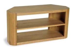 Linea Oak Lounge Corner TV Unit Brown