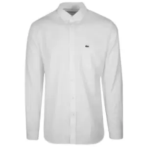 image of Lacoste Long-Sleeved White Shirt