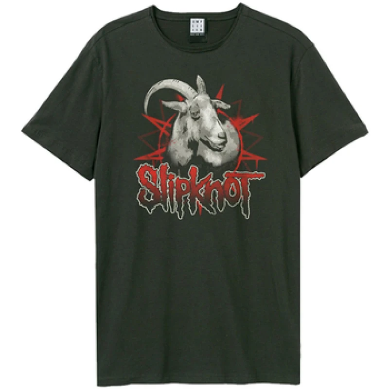 Image of Amplified Amplified Men Goat Slipknot T-Shirt in Charcoal Size: X-Small Charcoal XS Male 5063750998695