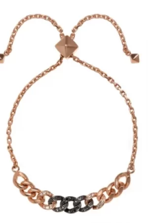 image of Ladies Karl Lagerfeld Rose Gold Plated Ombre Chain Slide Bracelet 5378356