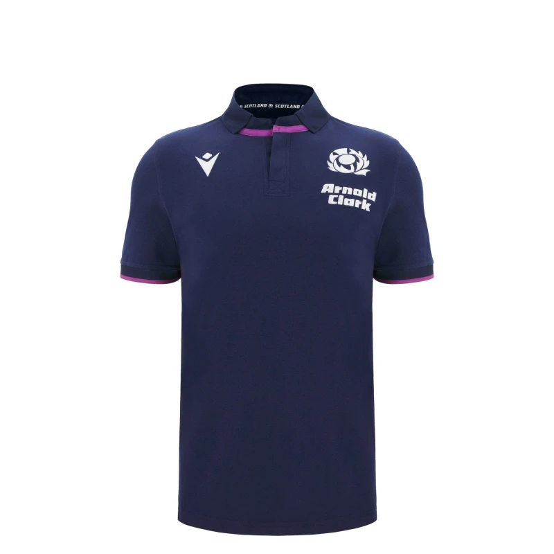 Image of Macron Scotland Rugby Home Shirt 2025 Juniors Replica Shirts 7-8 (S) Blue 37239218175