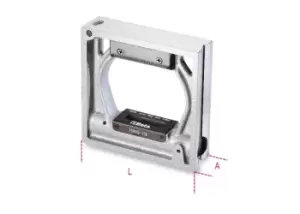 image of Beta Tools 1699Q Precision Square Level 150mm Die Cast Iron Accuracy 0.05mm/m