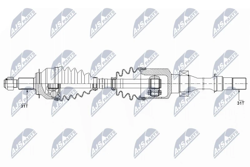 Image of NTY Drive shaft NTY NPW-MZ-041