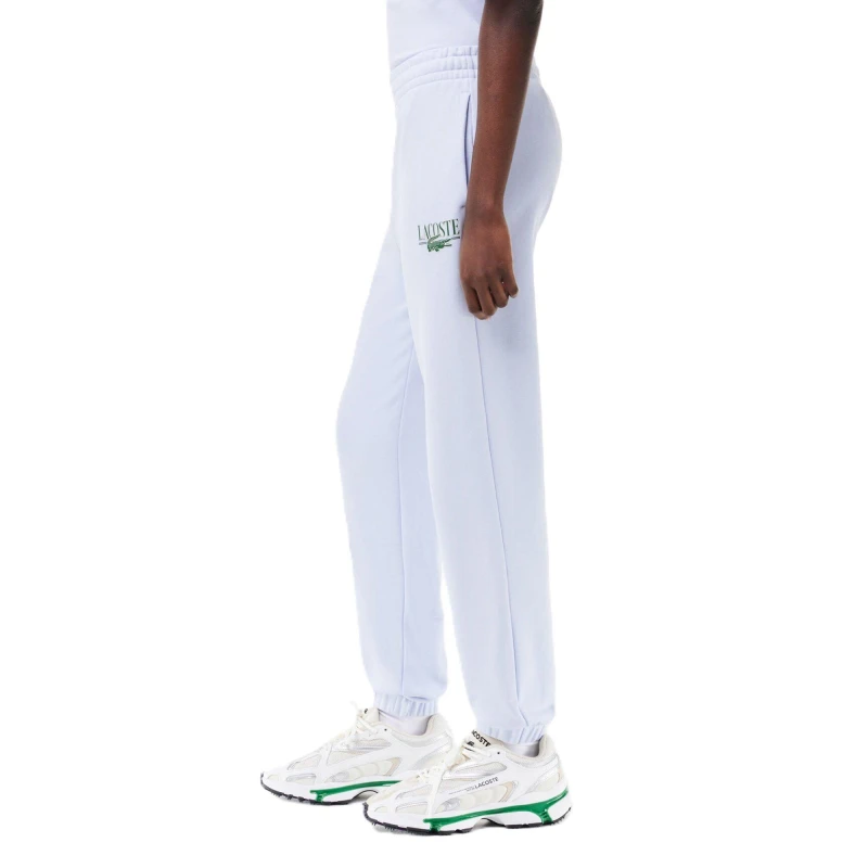 Image of Lacoste Womens Logo Closed Hem Fleece Joggers Phoenix Blue female 4 (32)