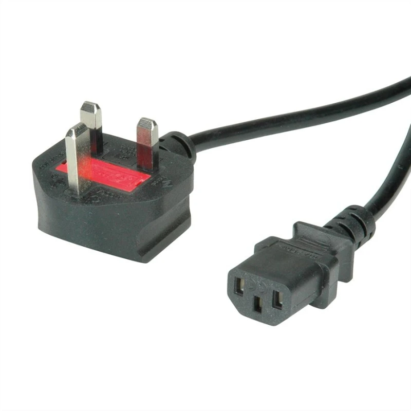 Image of VALUE 19.99.2018 power cable Black 1.8 m BS 1363 IEC 320