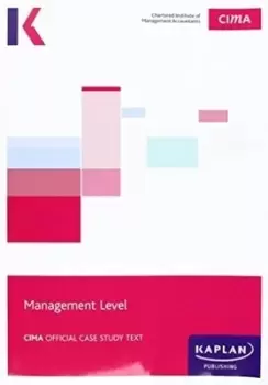 Image of CIMA case study - management level. Study text - Kaplan Publishing - Paperback - Used