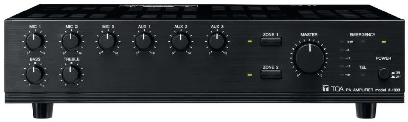Image of TOA A-1806 audio amplifier Black