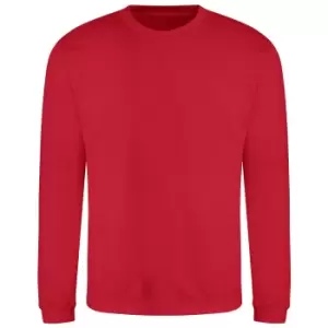 Image of AWDis Adults Unisex Just Hoods Sweatshirt (4XL) (Fire Red)