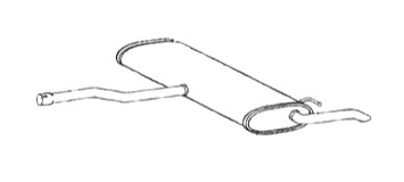 Image of VEGAZ OS-120 Rear silencer Rear End Silencer (3437)