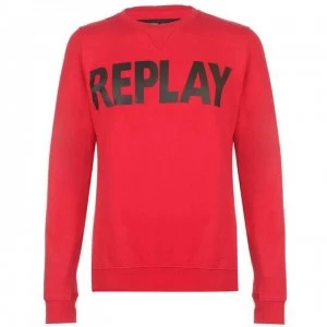 image of Replay Sweatshirt - Ruby Red 359