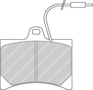Image of Ferodo FDB253 Brake Pad Set Front Axle Premier Car